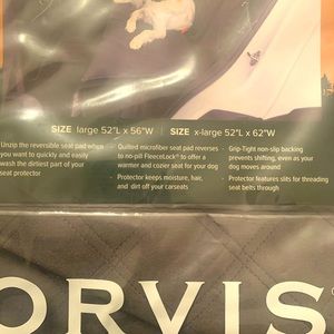 Orvis back seat quilted Cover